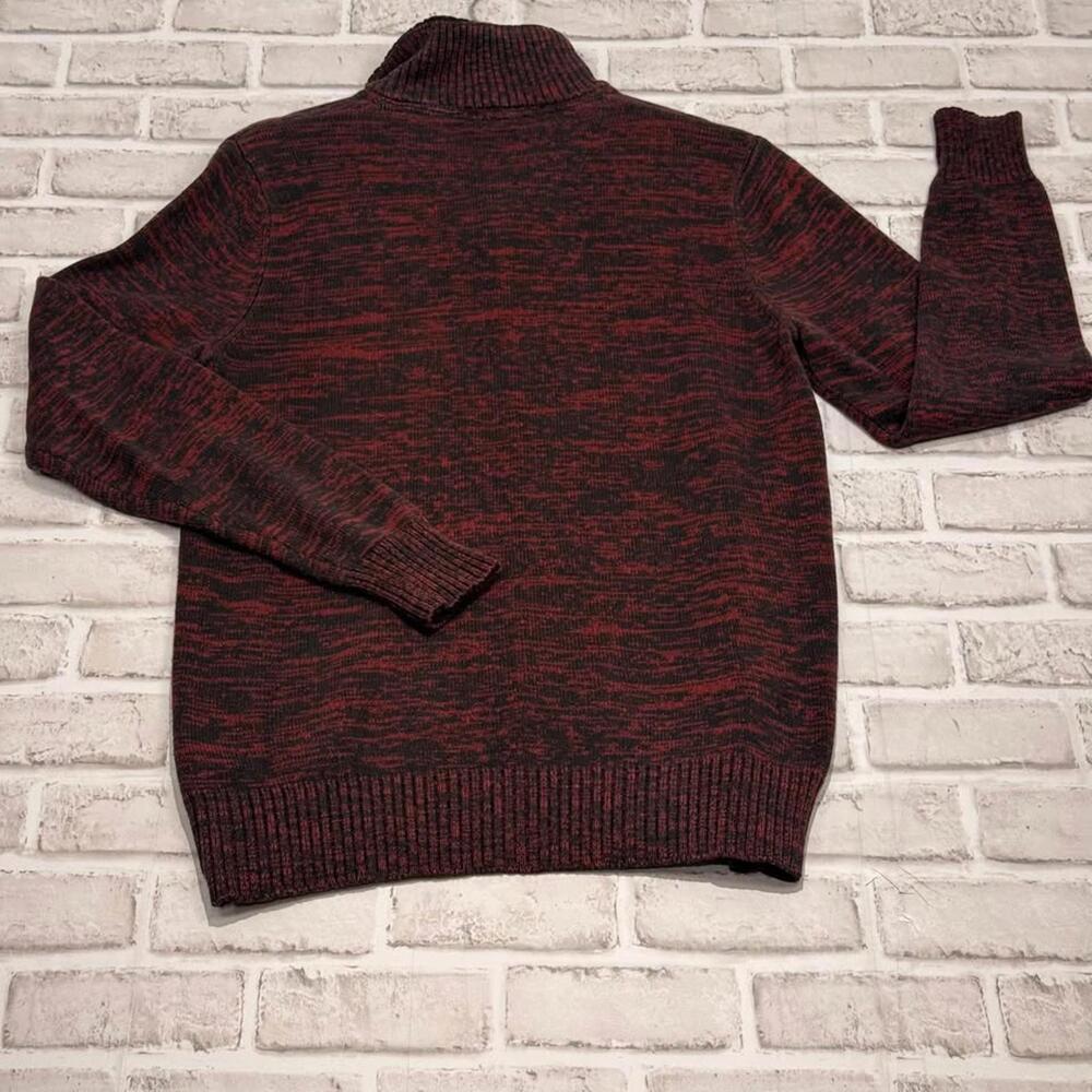 Kangol 1/4 Zip Sweater Red and Black‎ Heathered 50% Cotton Kangaroo Men's M - Picture 8 of 8